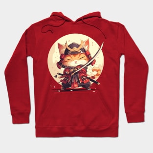 samurai cat Hoodie